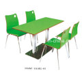 Modern Fast Food Restaurant Furniture Dining Tables and Chairs (FOH-XM03-22)